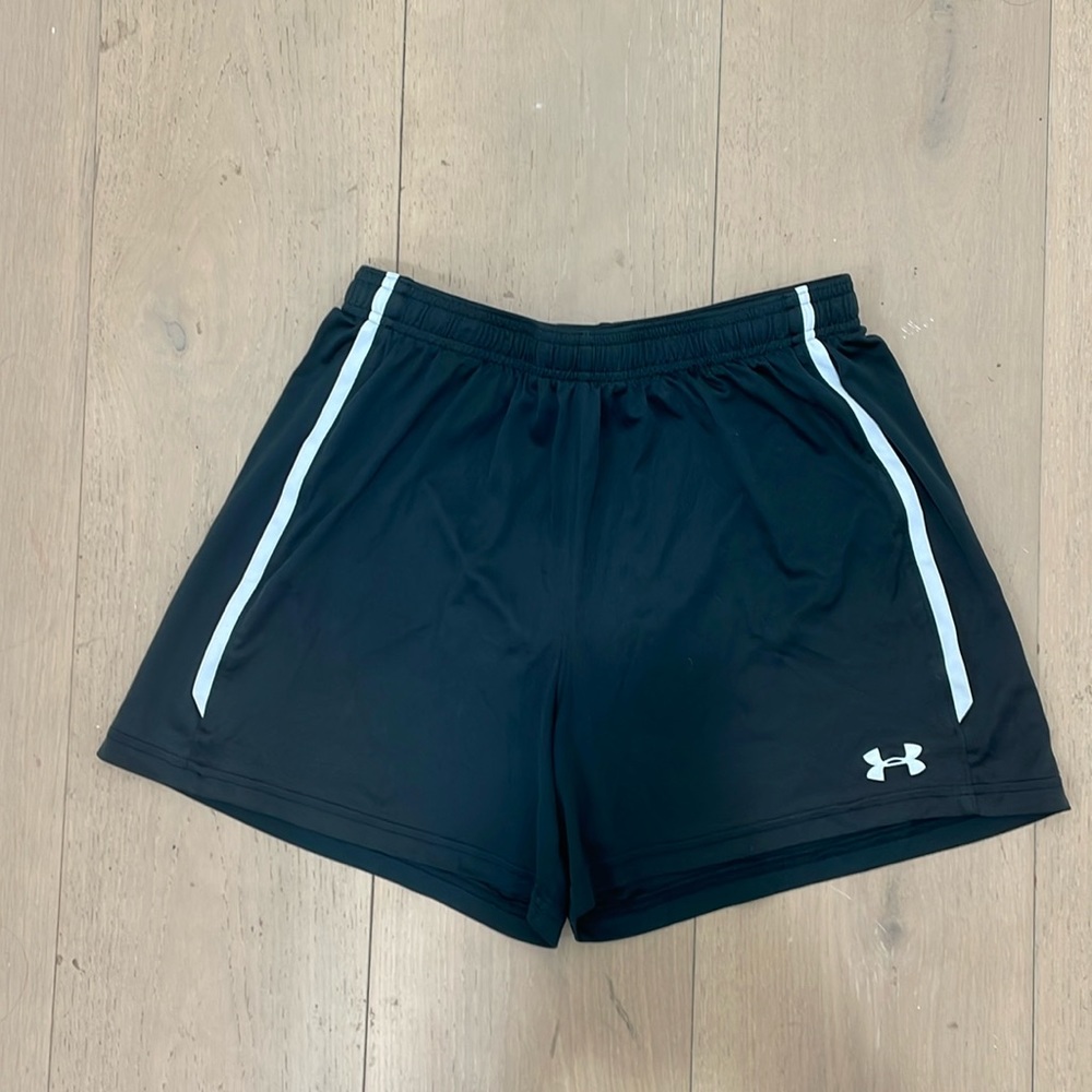 black under armour soccer shorts